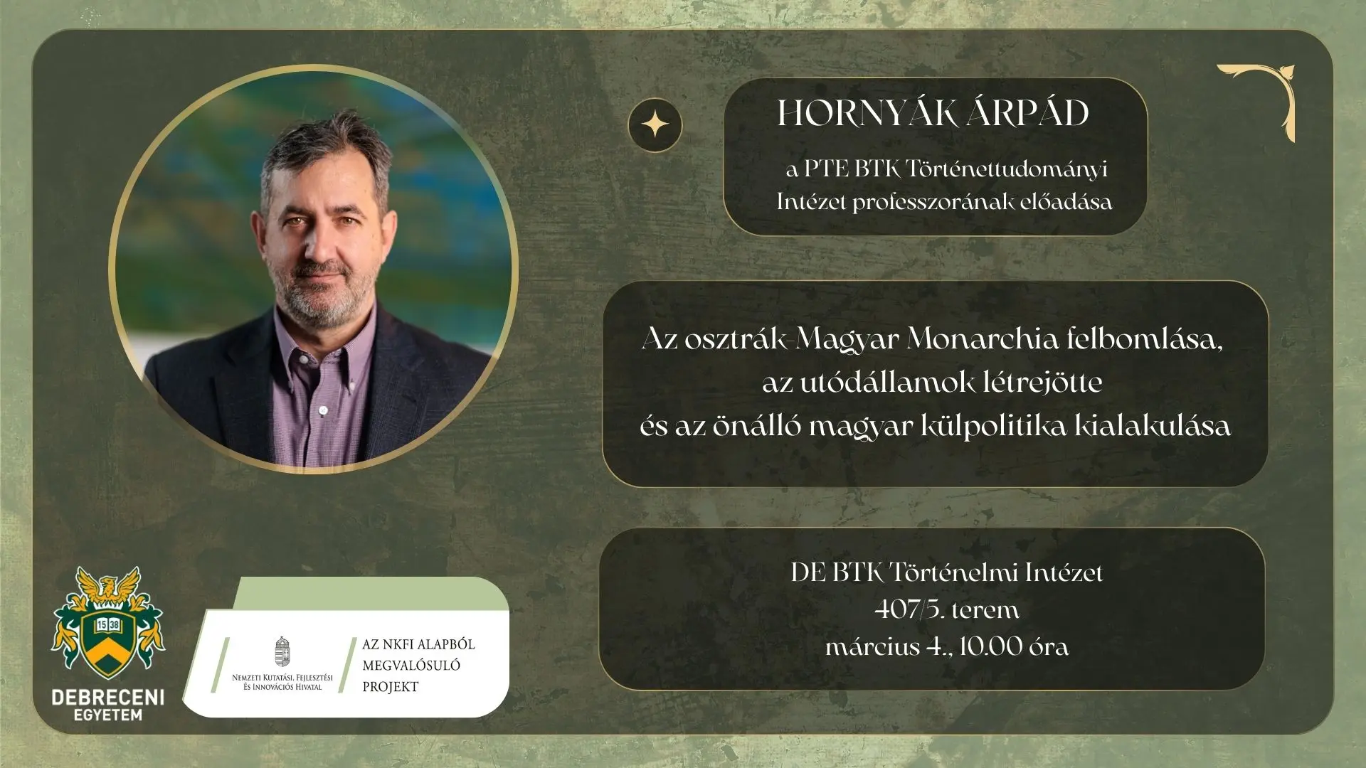 Hornyák Áprád plakát